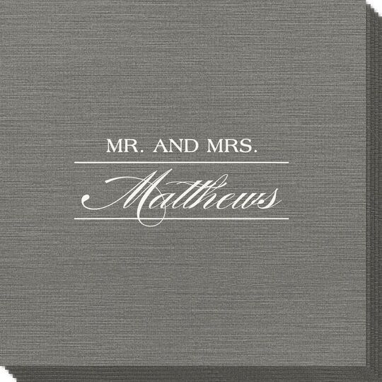 Mr. and Mrs. Bamboo Luxe Napkins